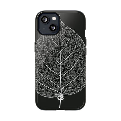 Monochrome Leaf Skeleton · Tough 2.0 Magnetic Phone Case for iPhone · Black