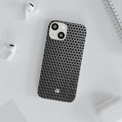 Brushed Perforated Steel · Lite Phone Case for iPhone ·  Silver