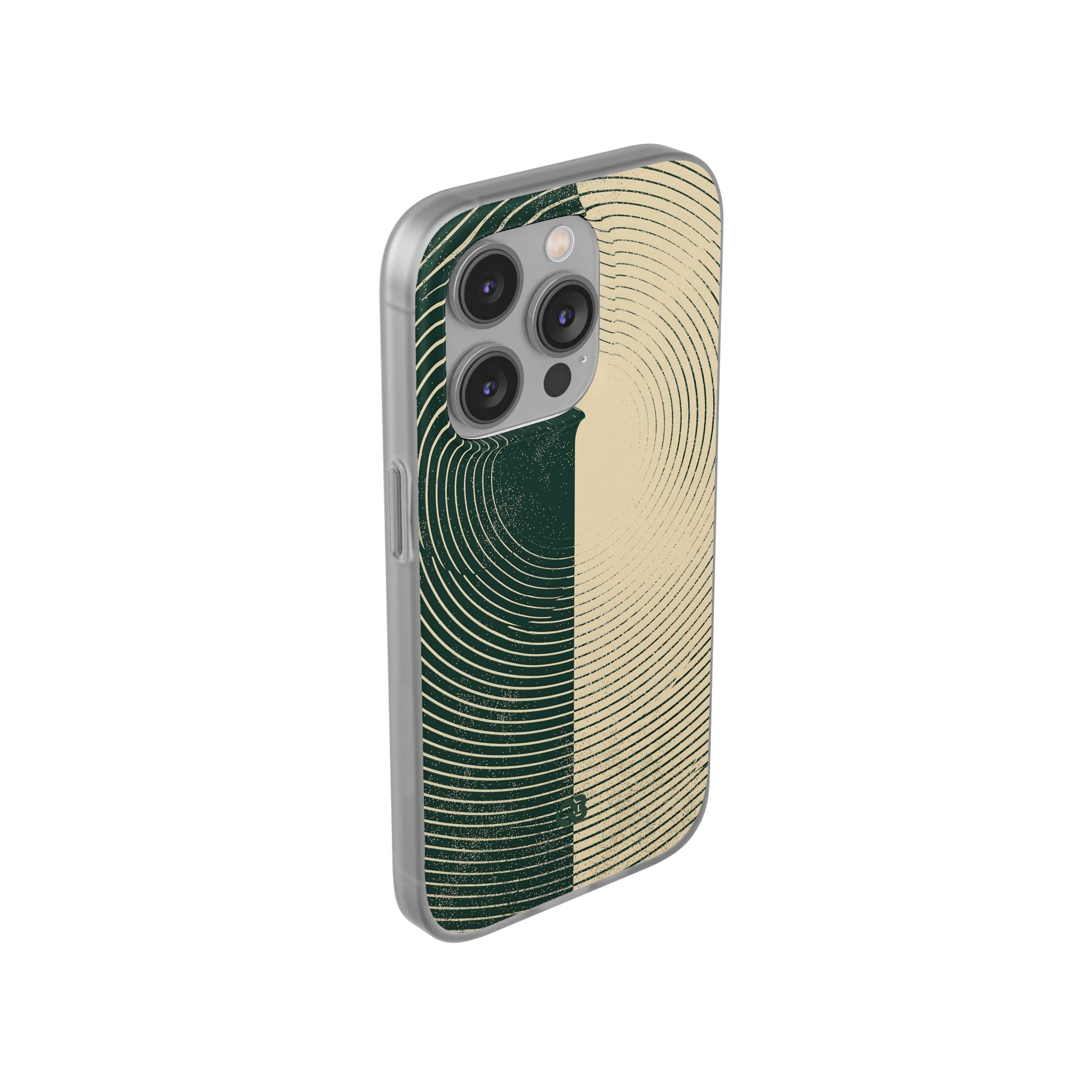 Green Lite Phone Case for iPhone - Evergreen Split Grain