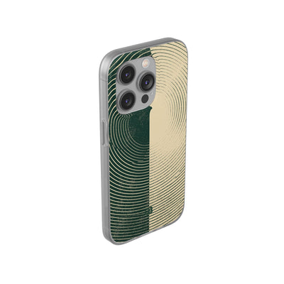 Green Lite Phone Case for iPhone - Evergreen Split Grain