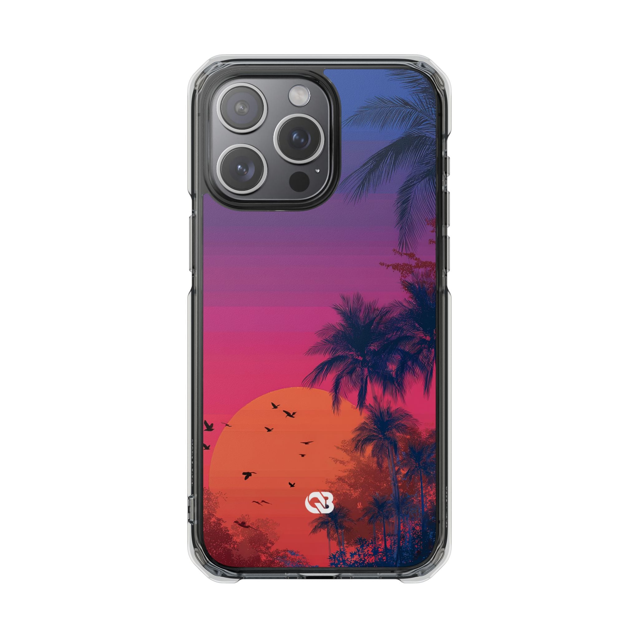 Neon Horizon Palms · Impact Phone Case for iPhone · Magsafe