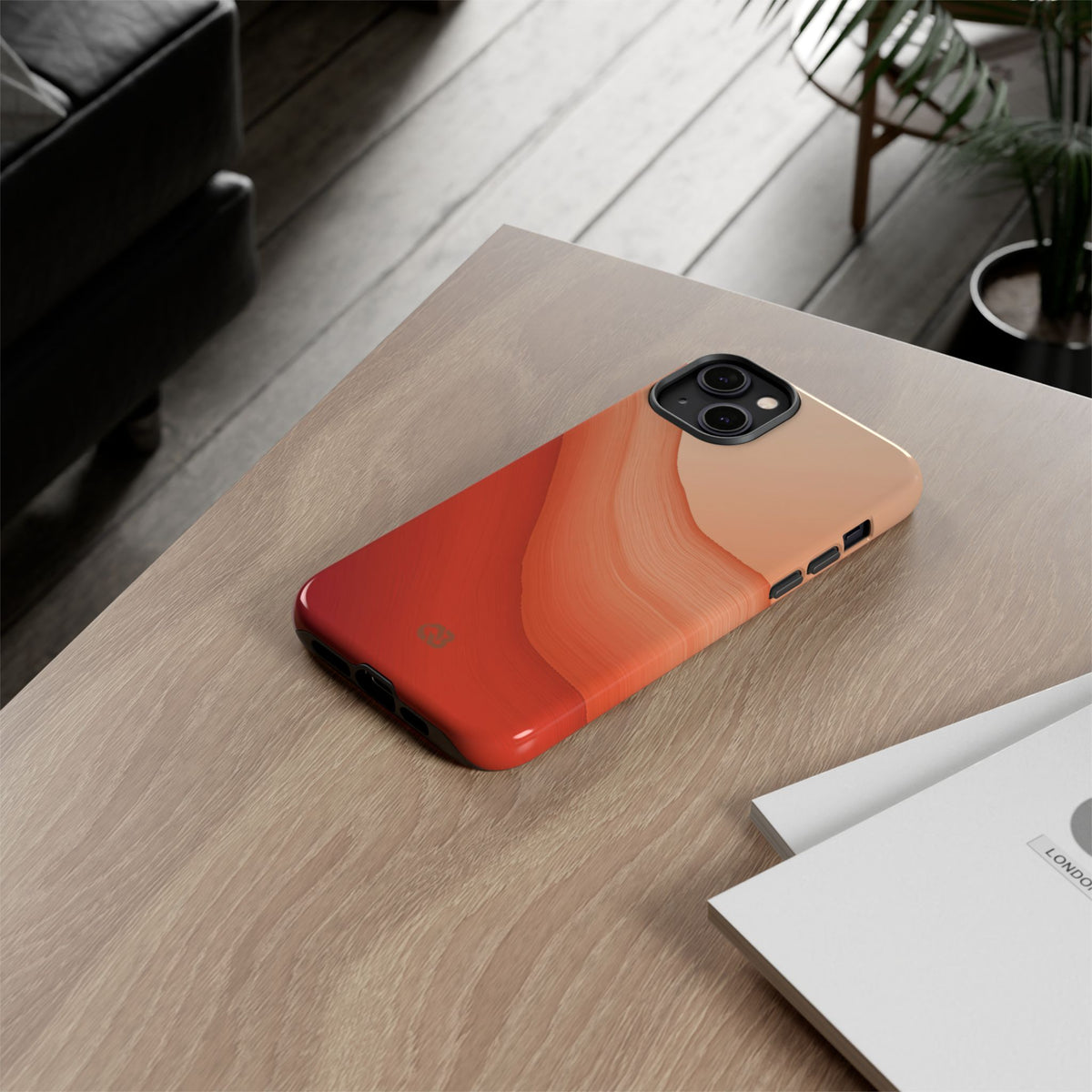 Terracotta Flow · Tough Phone Case for iPhone · Orange