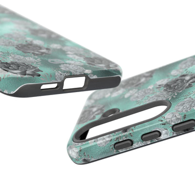 Frost Mint Floral · Tough Phone Case for Samsung