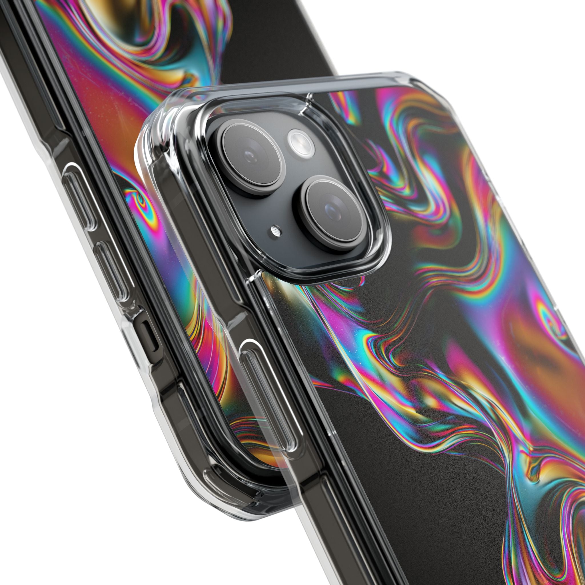 Purple Impact MagSafe Phone Case for iPhone - Liquid Neon Chrome