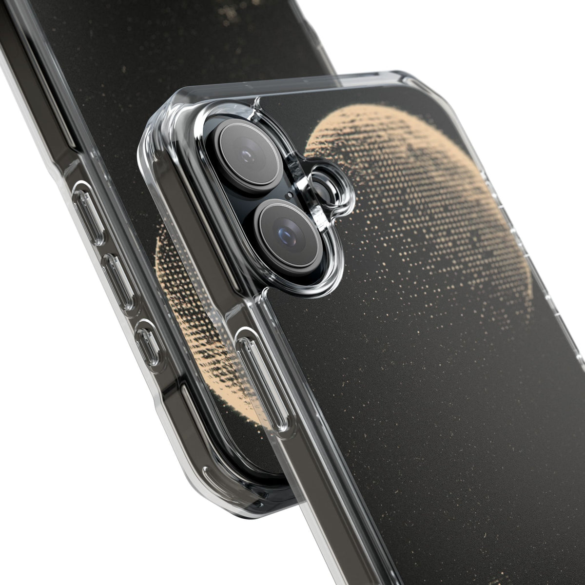 Lunar Metropolis Nocturne · Clear Impact Magnetic Phone Case for iPhone ·  Black