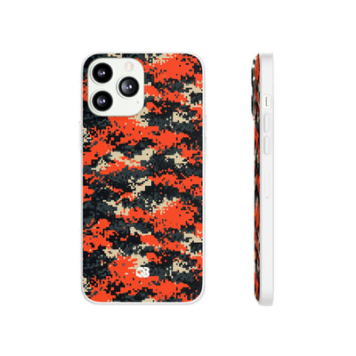 Signal Pixel Camo · Lite Phone Case for iPhone ·  Orange