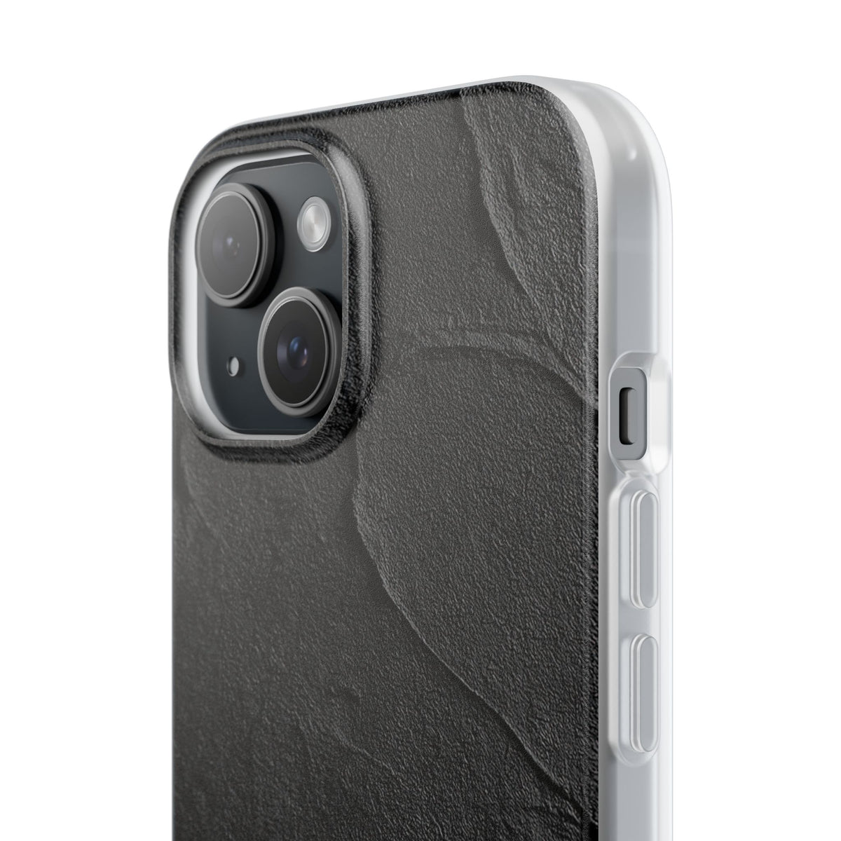 Obsidian Stucco Relief · Lite Phone Case for iPhone ·  Black