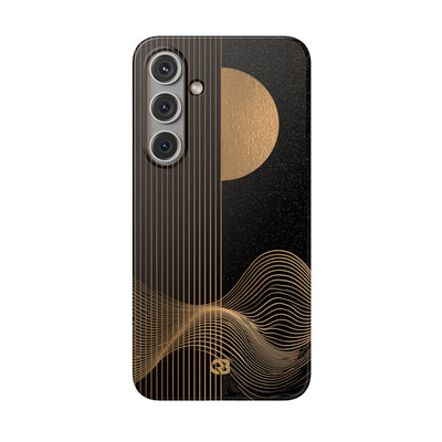 Lunar Topo Horizon · Lite Phone Case for Samsung · Black