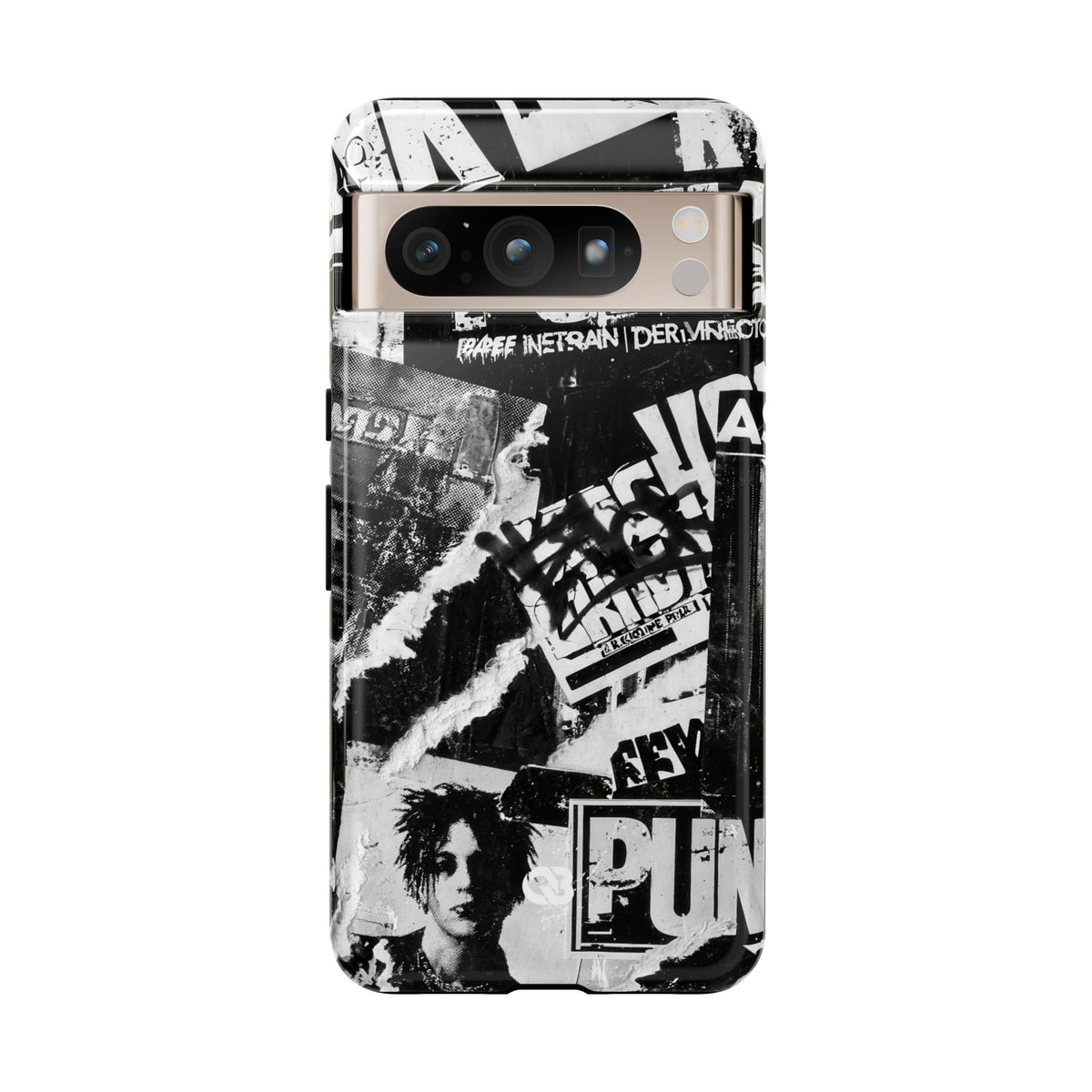 Underground Punk Collage · Tough Phone Case for Pixel ·  Black