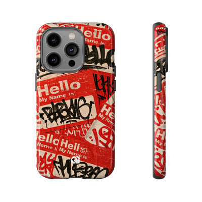 Slap Tag Collage · Tough Phone Case for iPhone · Red