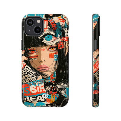 Shibuya Street Collage · Tough Phone Case for iPhone · Red