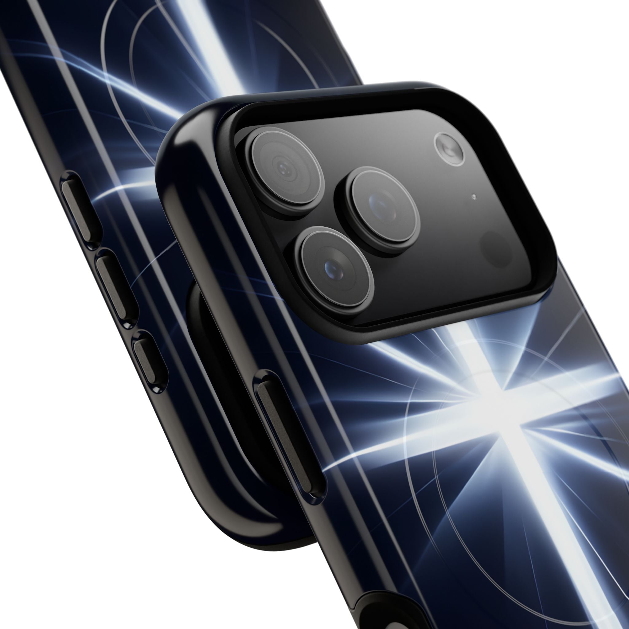 Glowing Crossburst iPhone 17 Pro Case - Tough+ - CASE•BOB