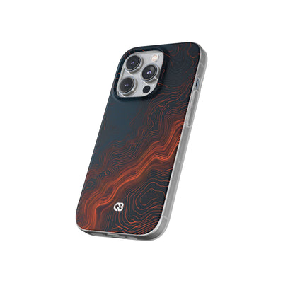 Black Lite Phone Case for iPhone - Volcanic Basalt Map
