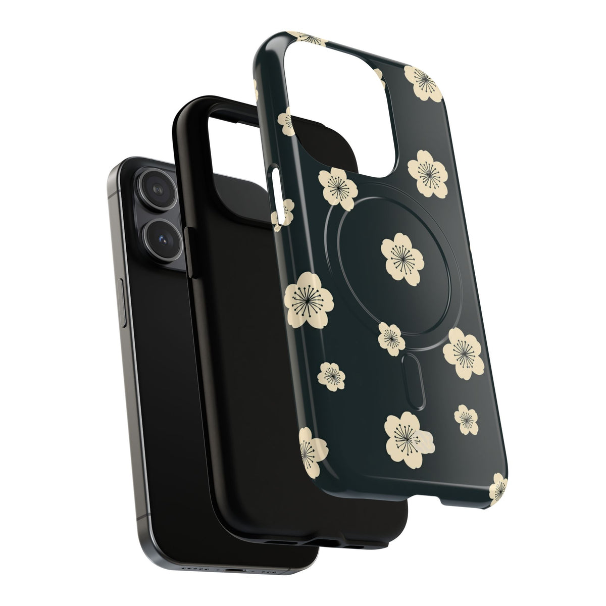 Midnight Sakura Bloom · Tough 2.0 Magnetic Phone Case for iPhone · Black