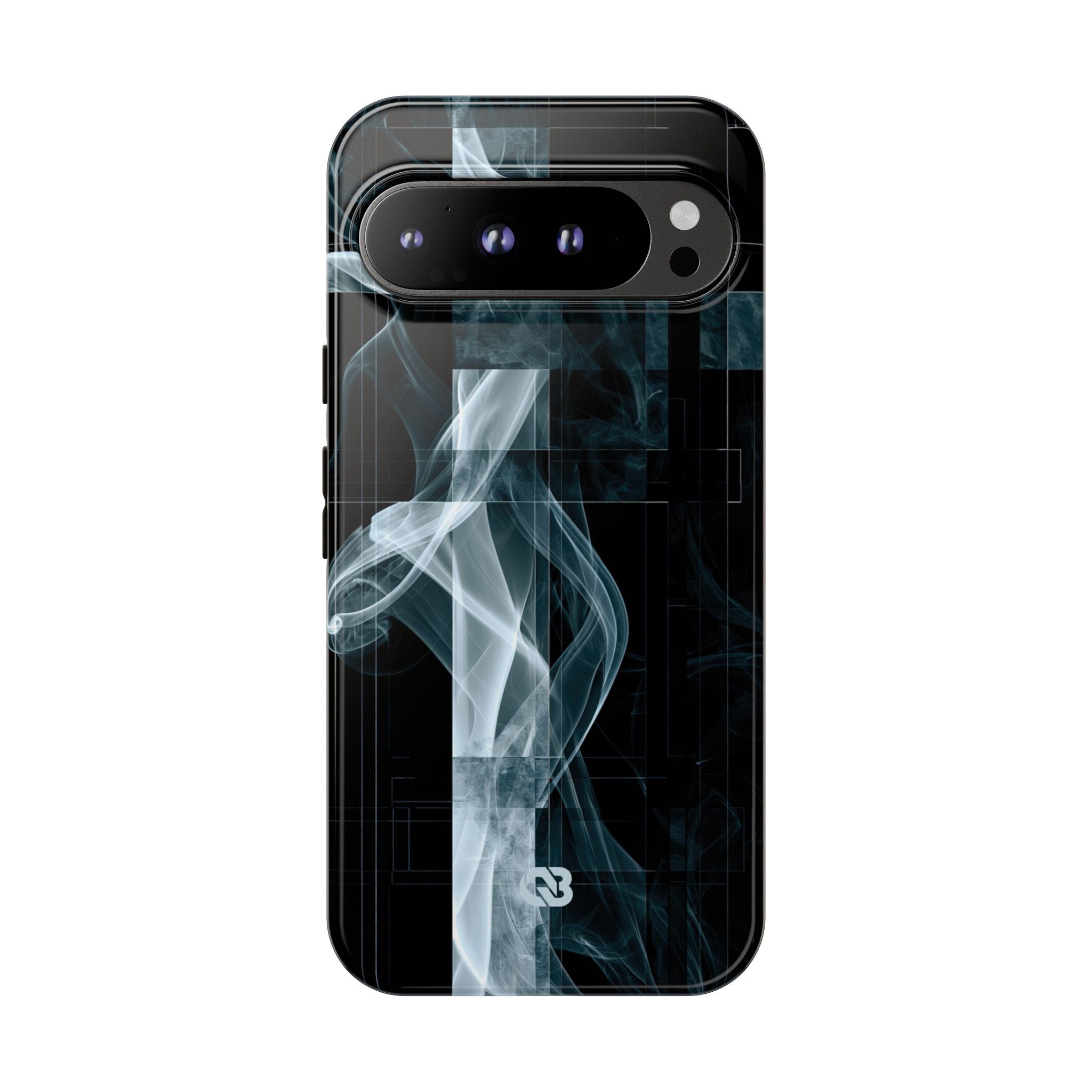 Black Tough Phone Case for Google Pixel - Arctic Vapor Grid