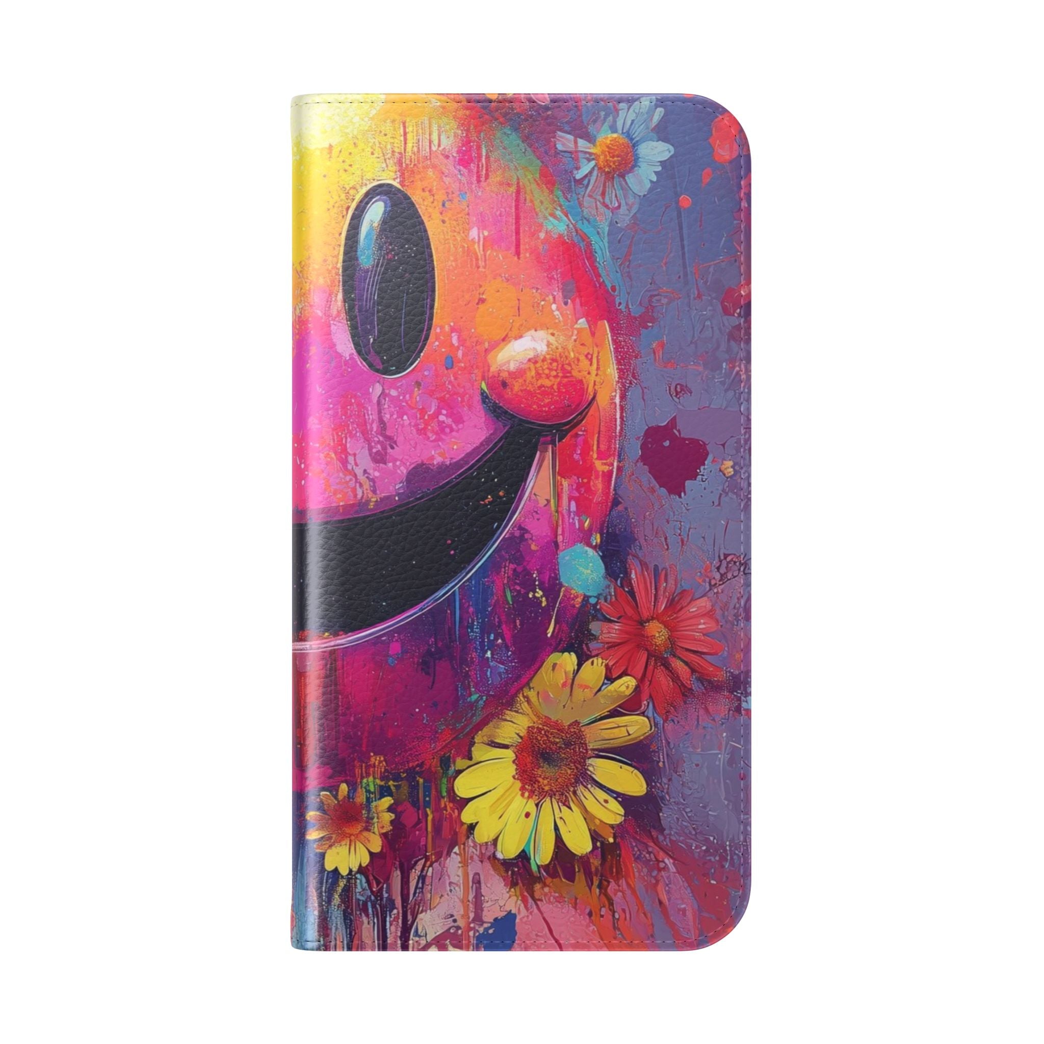 Smiley Bloom Drip - iPhone 15 Plus Case - Wallet