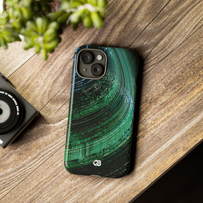 Orbital Data Stream · Tough Phone Case for iPhone · Green