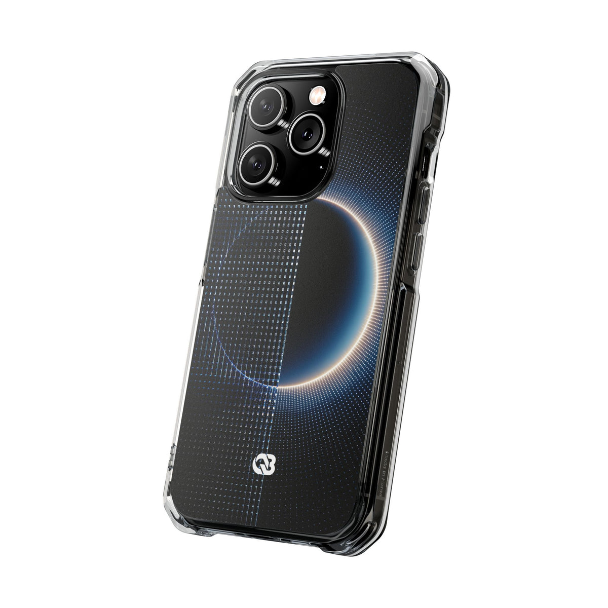 Luminous Meridian · Clear Impact Magnetic Phone Case for iPhone · Black