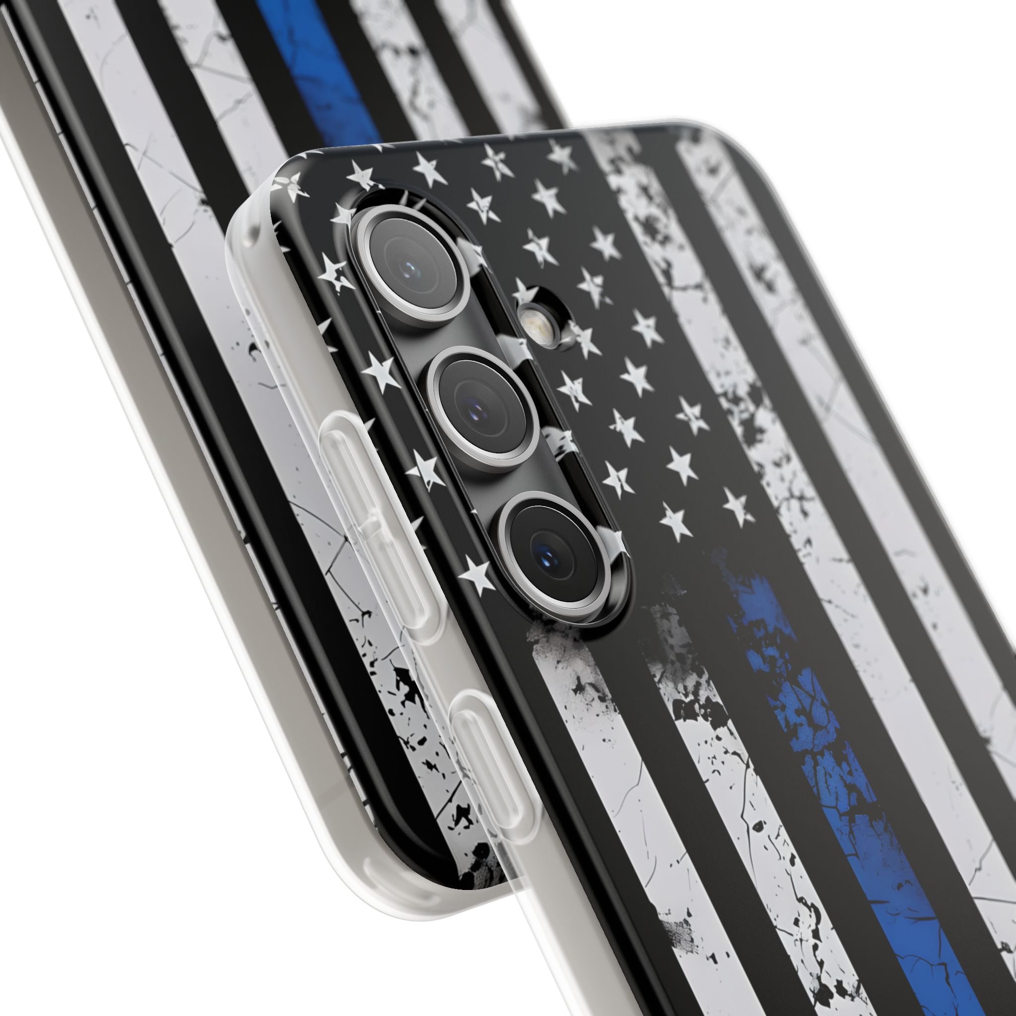 Gritty Cobalt Flag · Soft Handyhülle für Samsung