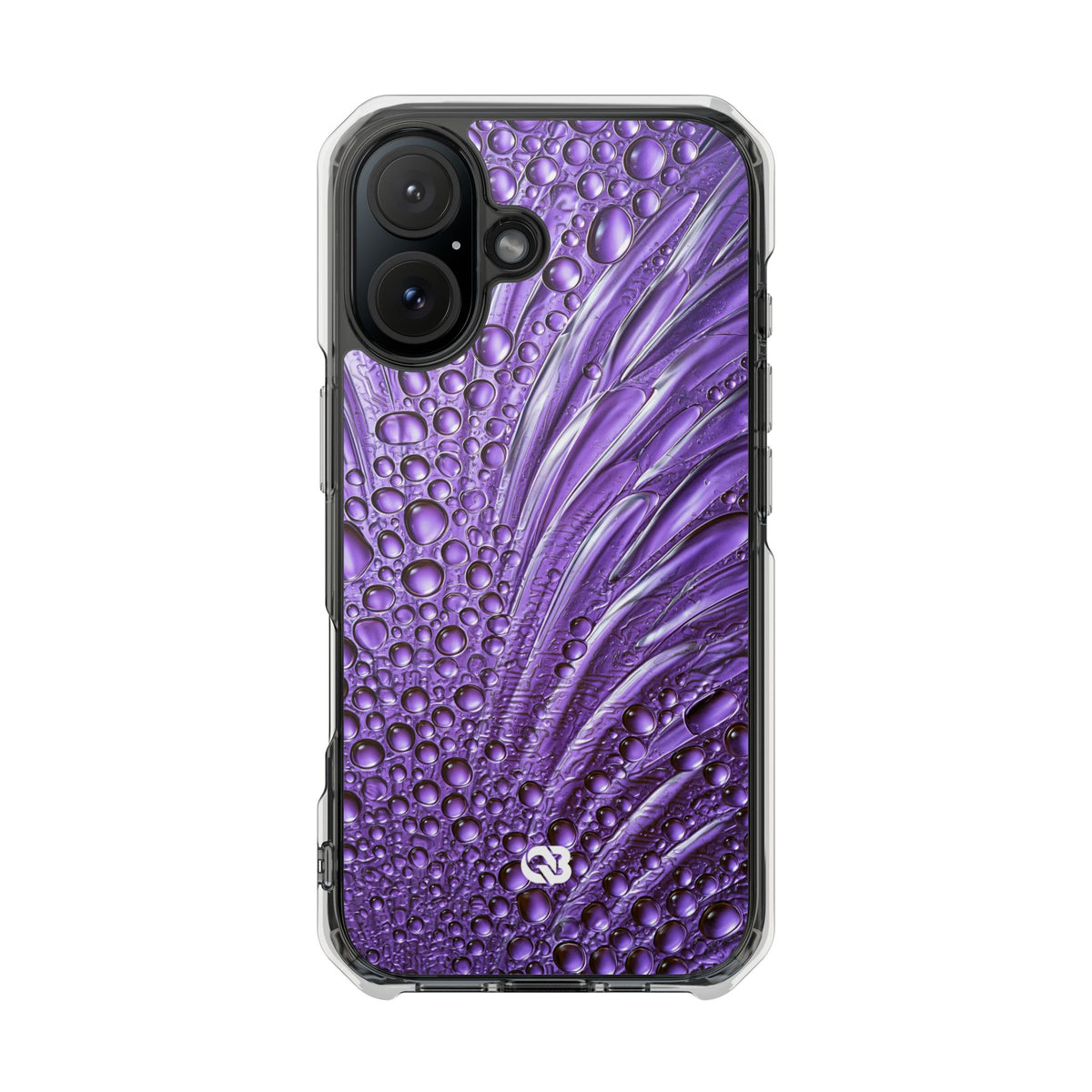 Violet Liquid Gel · Clear Impact Magnetic Phone Case for iPhone · Purple