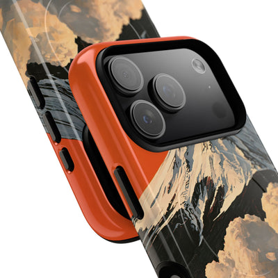 Sacred Peak Fuji · Tough 2.0 Magnetic Phone Case for iPhone · Orange