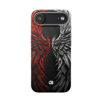 Split Crimson Wing · Soft Phone Case for iPhone
