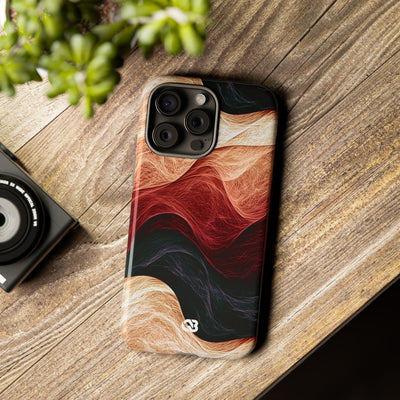Ember Wave Dispersion · Tough Phone Case for iPhone · Red