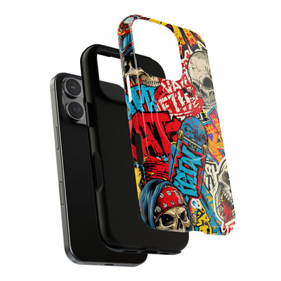 Skate Skull Riot · Tough 2.0 Magnetic Phone Case for iPhone · Red
