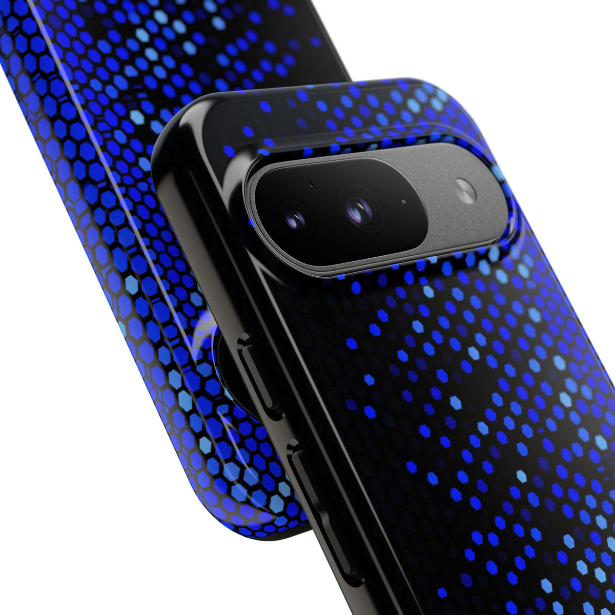 Cobalt Hex Dispersion · Tough Phone Case for Pixel ·  Blue