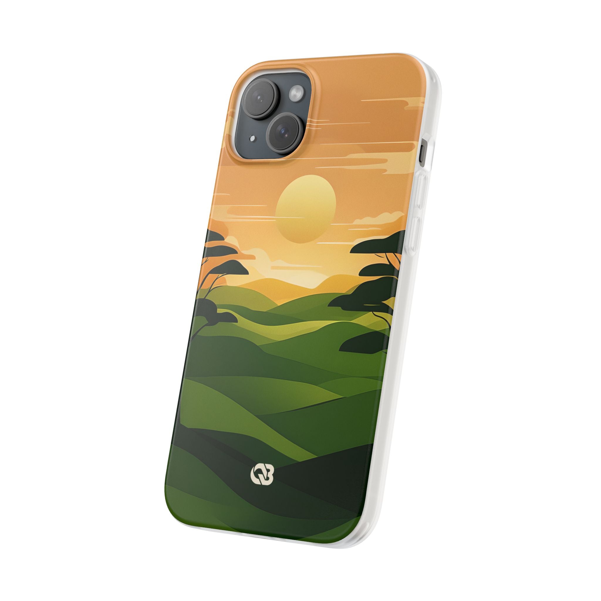 Verdant Horizon Sun · Soft Phone Case for iPhone