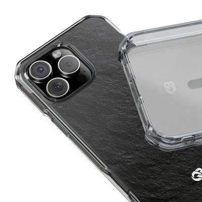 Obsidian Slate · Clear Impact Magnetic Phone Case for iPhone ·  Black
