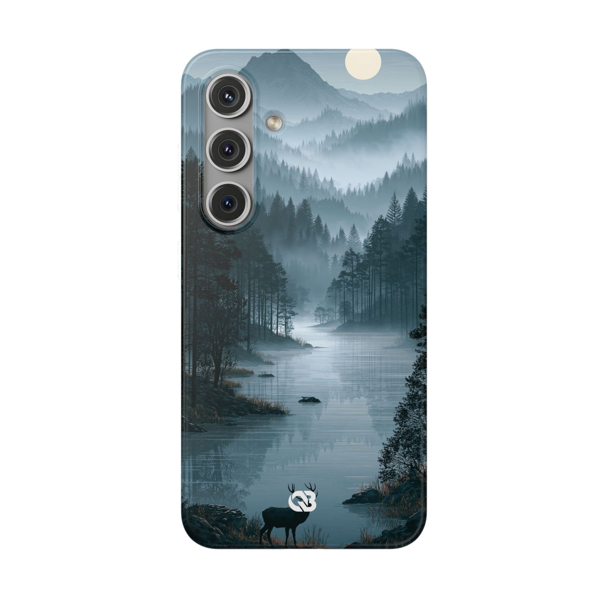 Silent Nordic Fjord · Lite Phone Case for Samsung · Blue