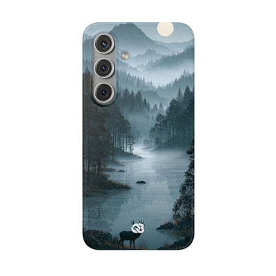 Silent Nordic Fjord · Lite Phone Case for Samsung · Blue