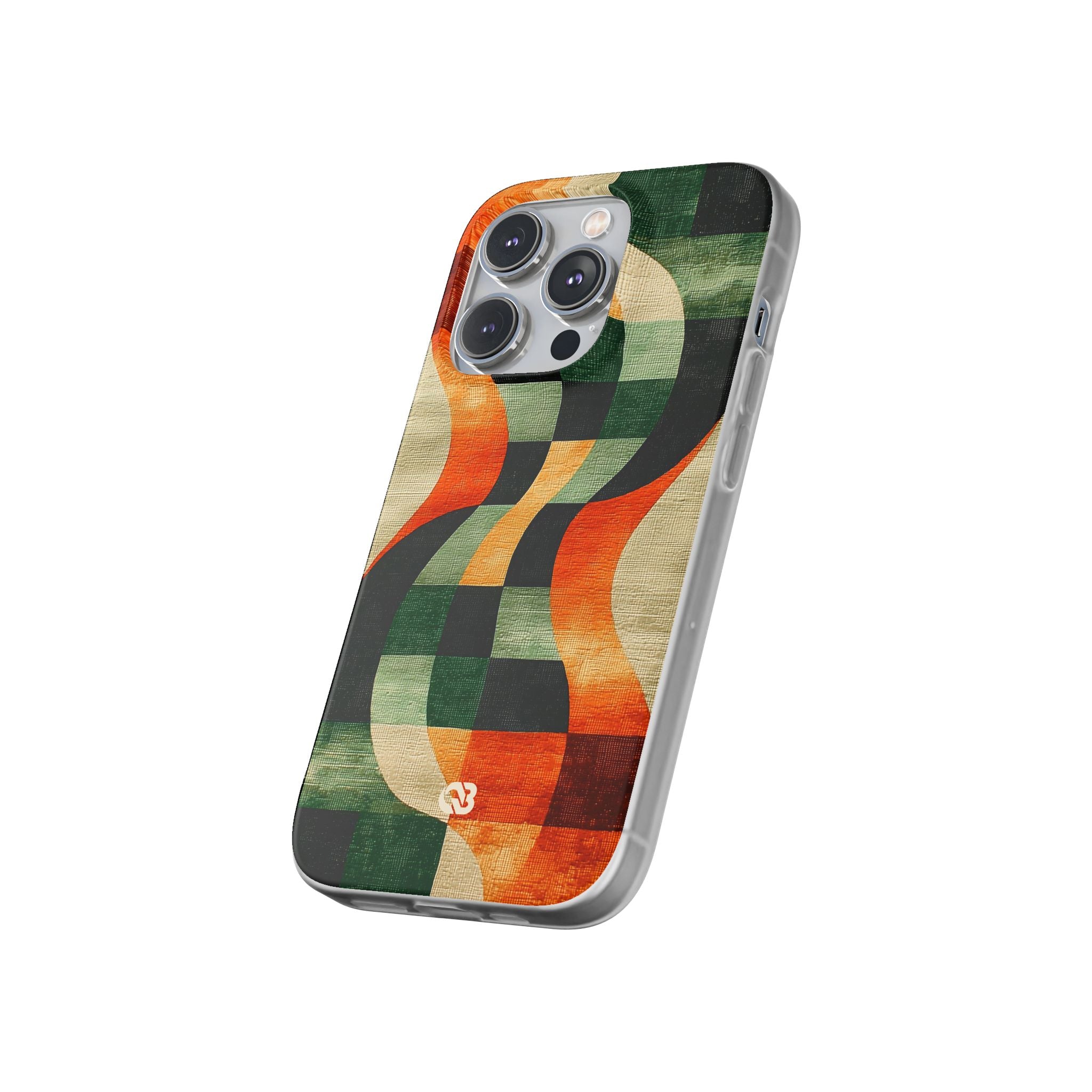 Burnt Orange Curve · Soft Phone Case for iPhone