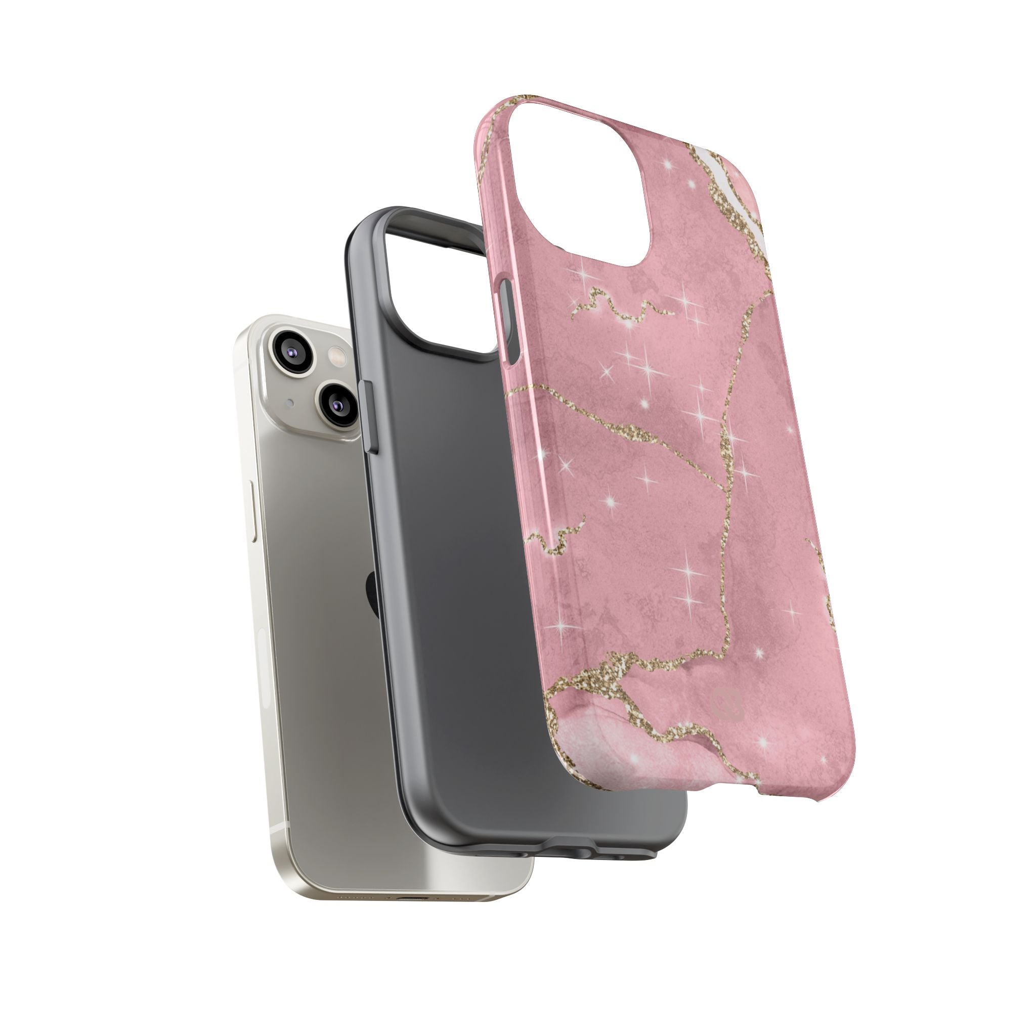 Rose Sparkle Marble · Tough Phone Case for iPhone