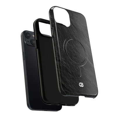 Black Tough 2.0 Magsafe Phone Case for iPhone - Raw Obsidian Slate