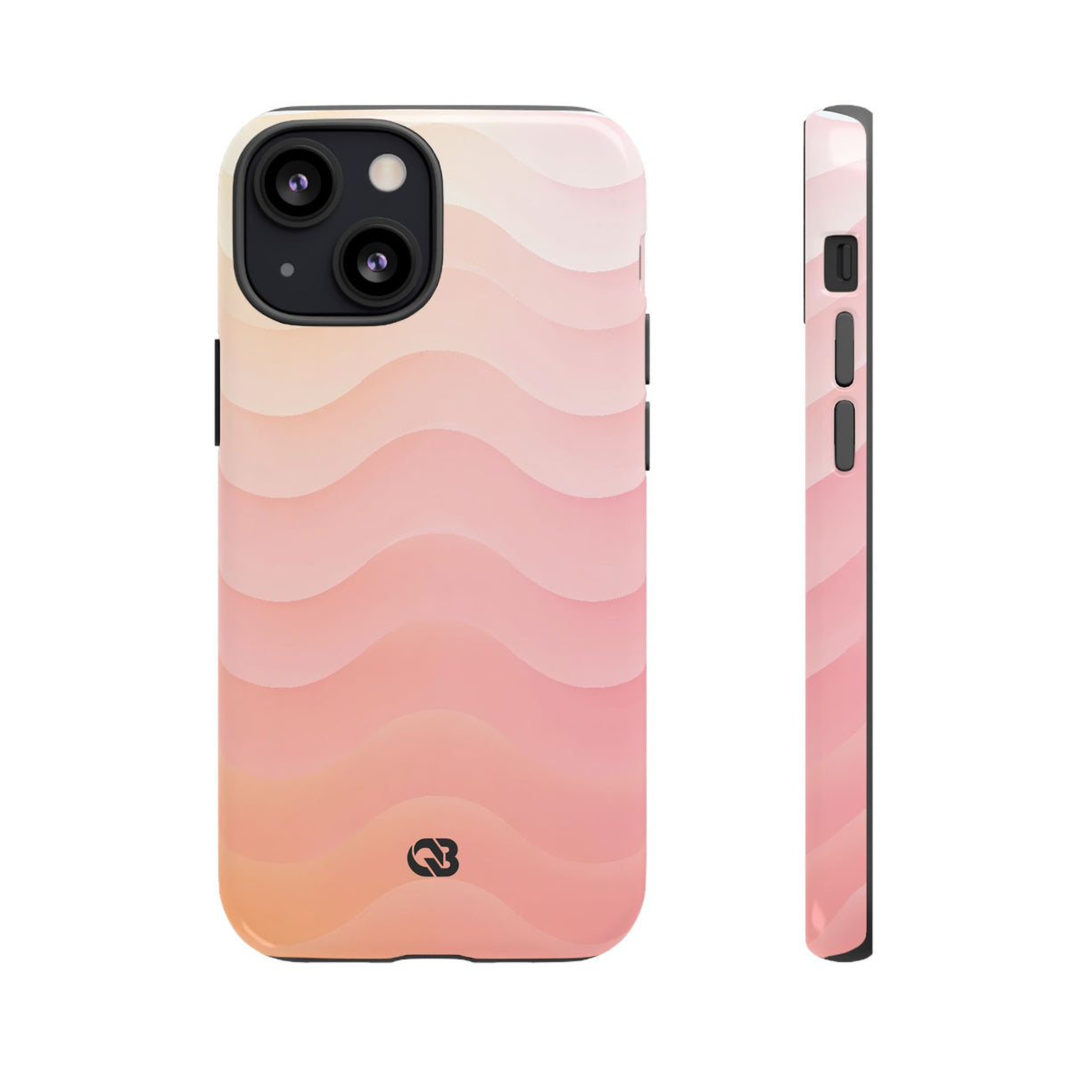 Blush Horizon Waves · Tough Phone Case for iPhone · Pink