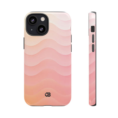 Blush Horizon Waves · Tough Phone Case for iPhone · Pink