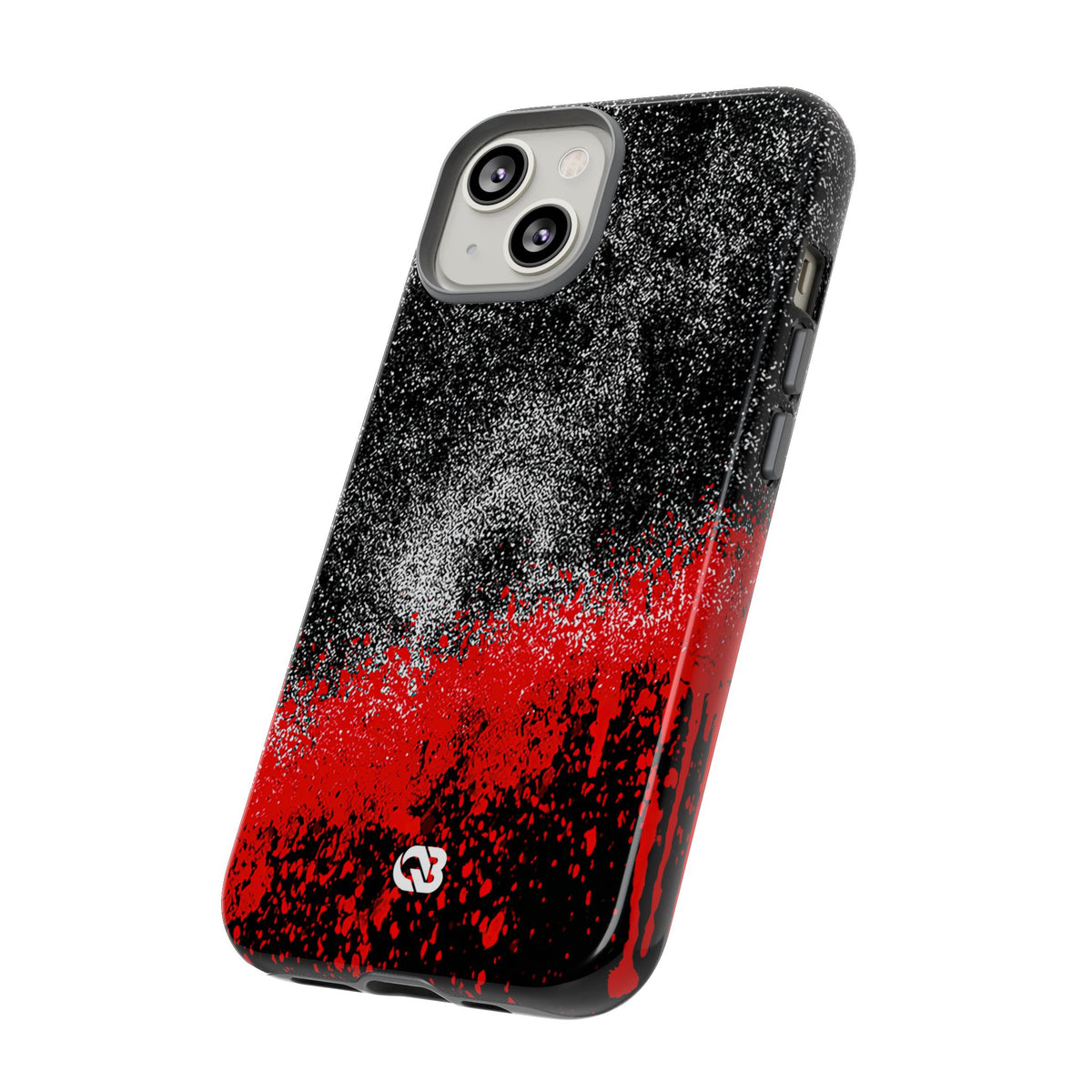 Crimson Noir Drip · Tough Phone Case for iPhone · Black