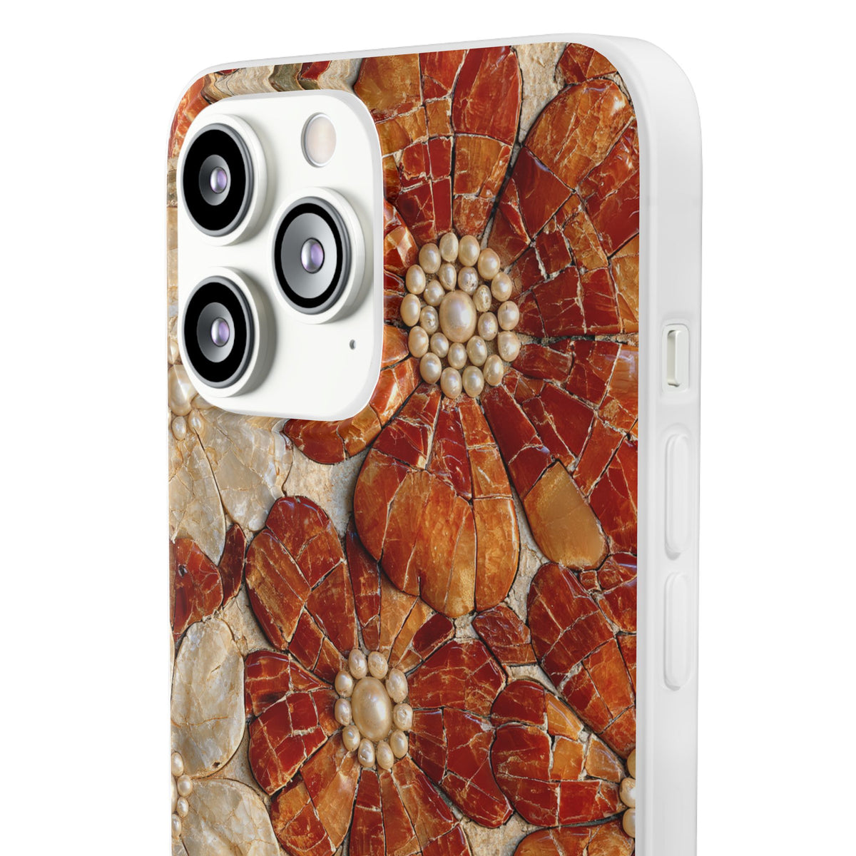 Carnelian Pearl Bloom · Lite Phone Case for iPhone ·  Orange