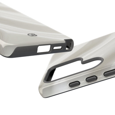 Liquid Enamel Fold · Tough Phone Case for Samsung · White