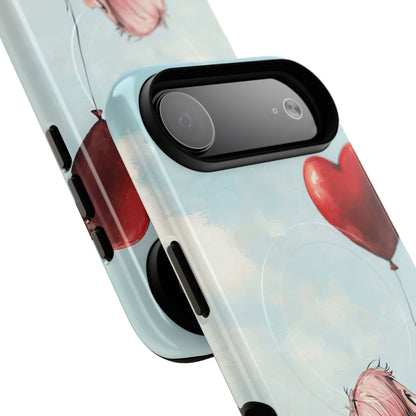 Heart Balloon Glow iPhone 17 Air Case - Tough+ - CASE•BOB