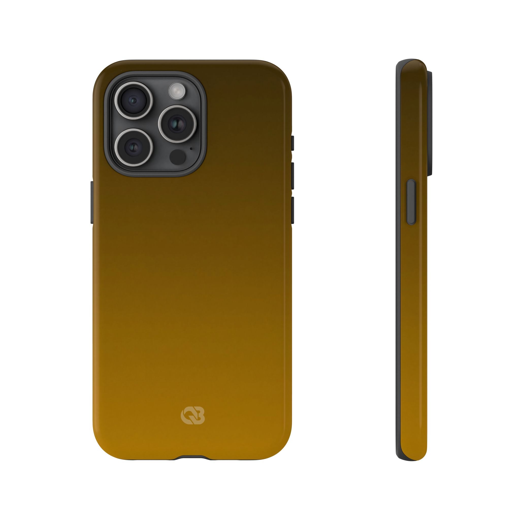 Gold Tough Phone Case for iPhone - Scorched Gold Haze