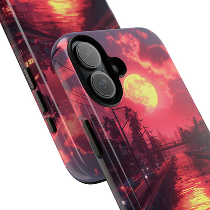 Moonlit Canal Glow iPhone 16 Plus Case - Tough
