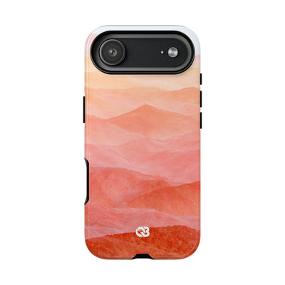 Alpenglow Ridge Vista · Tough Phone Case for iPhone · Orange