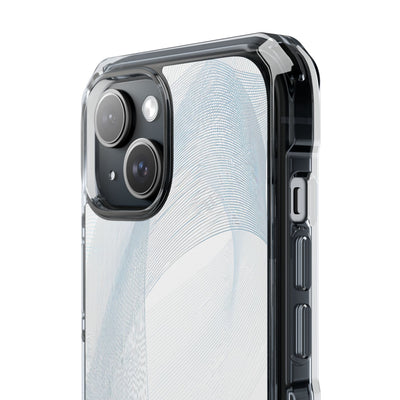 White Impact MagSafe Phone Case for iPhone - Arctic Line Current