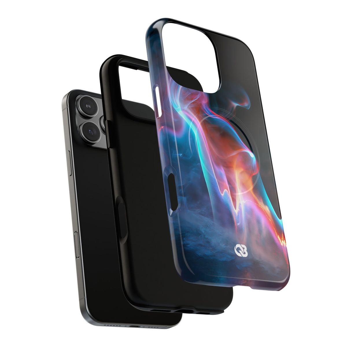 Neon Waveform · Tough 2.0 Magnetic Phone Case for iPhone · Black