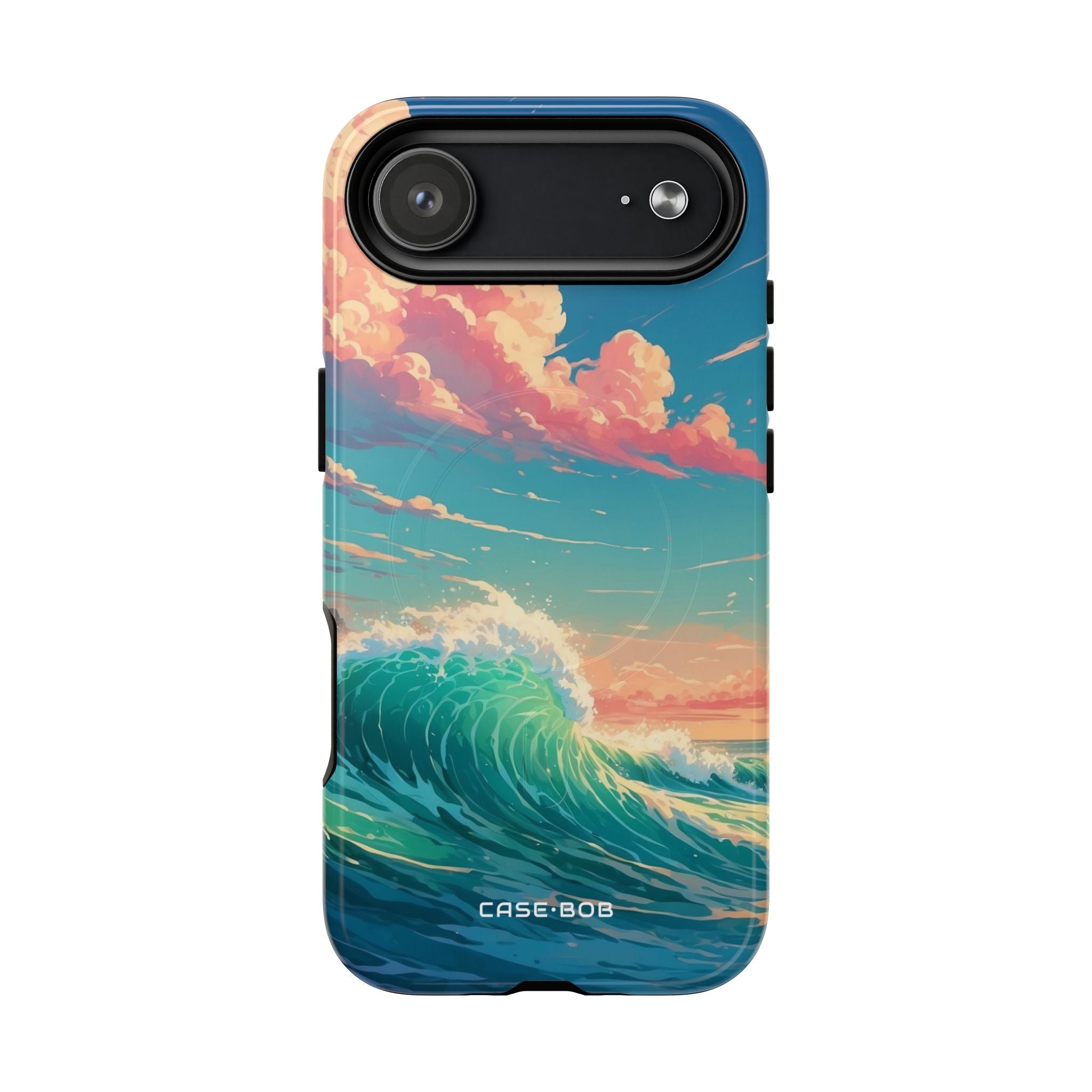 Turquoise Curl iPhone 17 Air Case - Tough+ - CASE•BOB