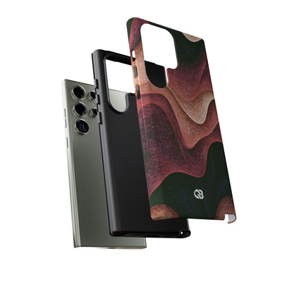 Rose Contour Waves · Tough Phone Case for Samsung · Pink