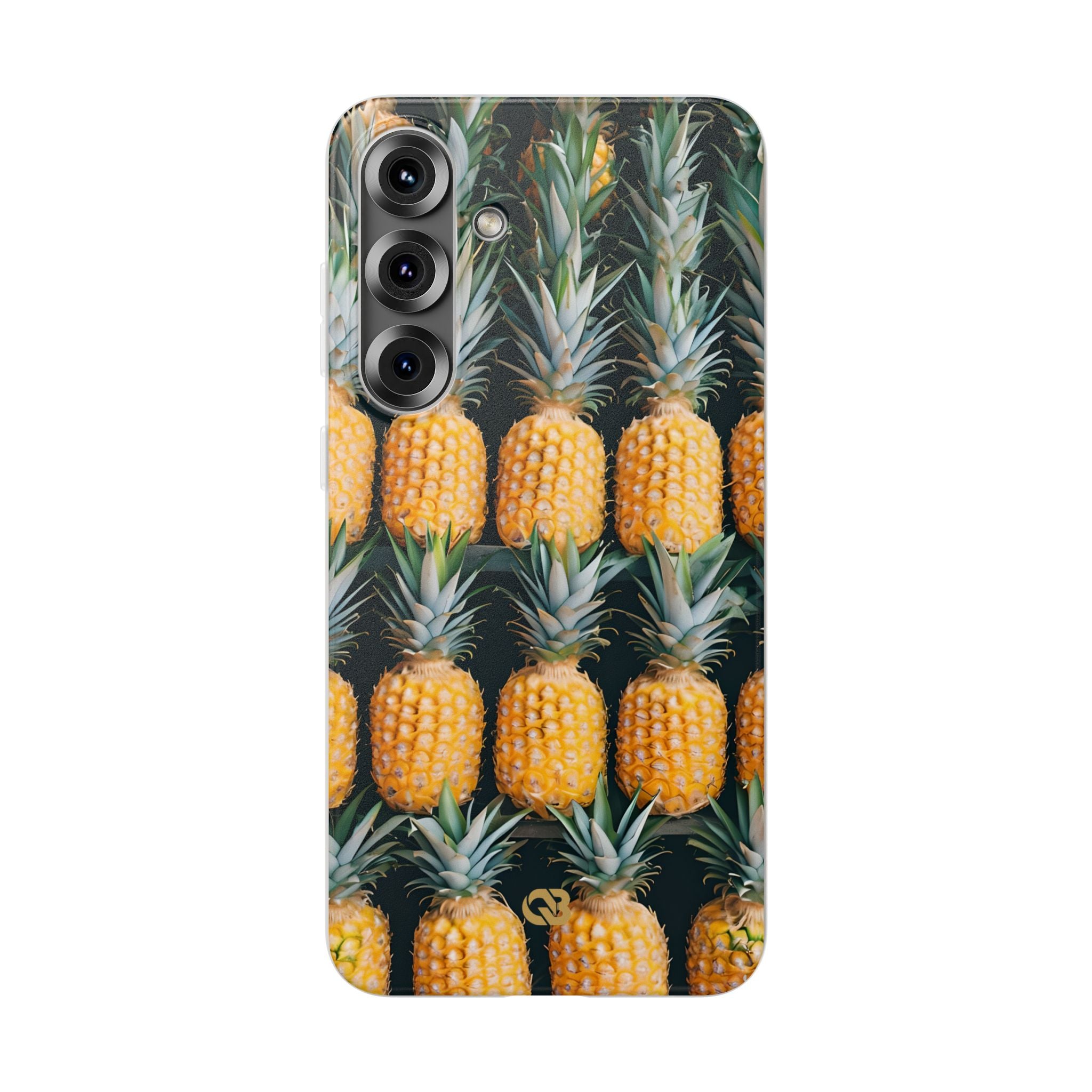 Gilded Pineapple Rows · Soft Phone Case for Samsung